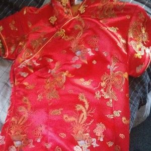 Qipao chinese kimono dress